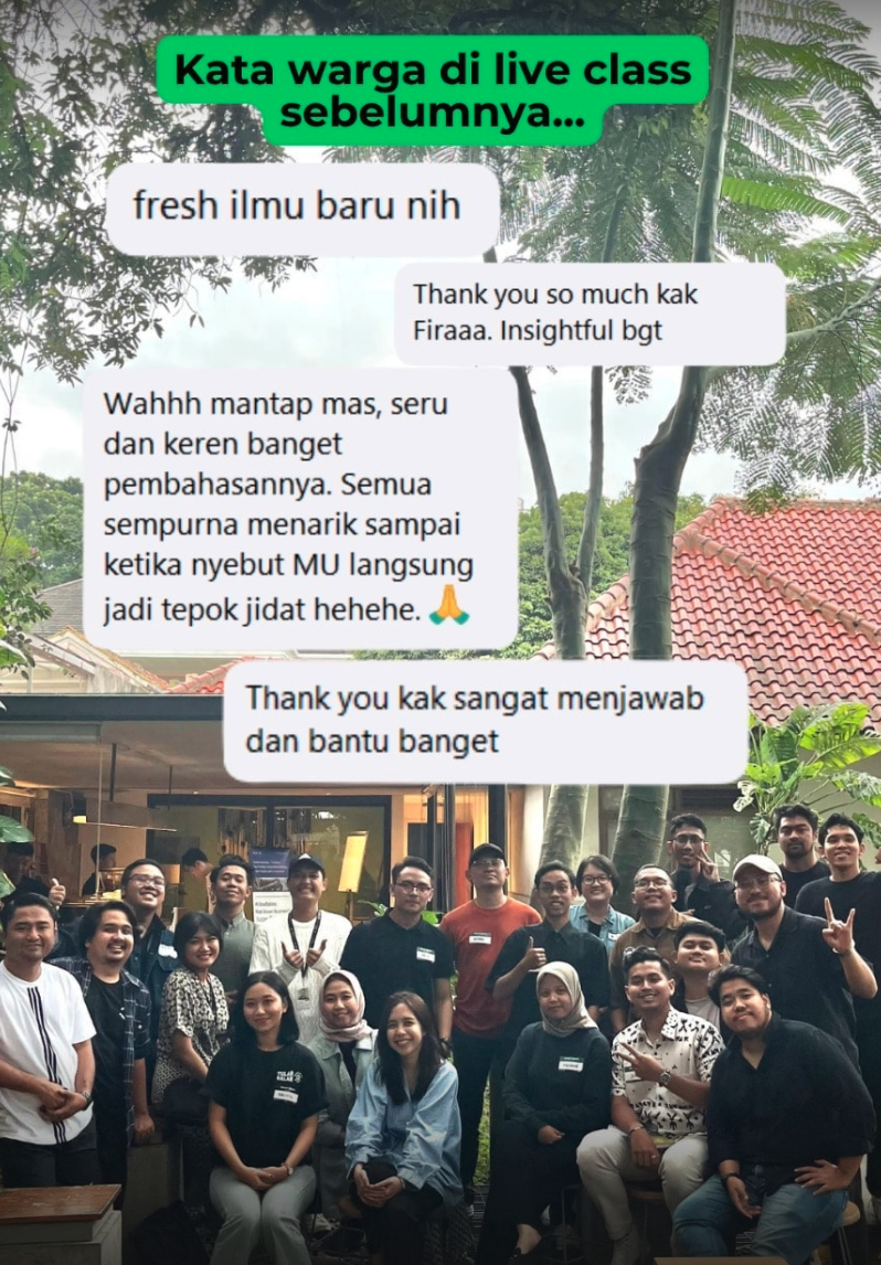 Live class testimonial